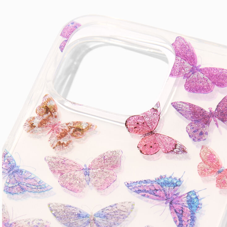 Glittery Butterflies Phone Case - Fits iPhone&reg; 14 Pro Max,