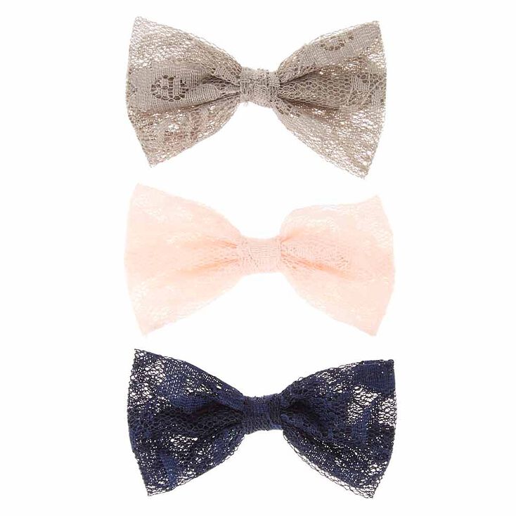 Mini Lace Bow Hair Clips,