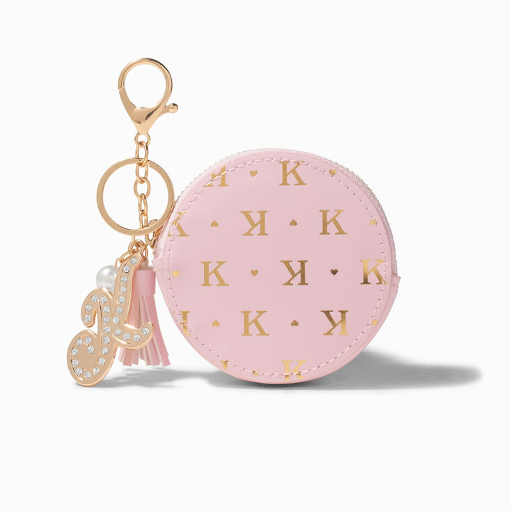 Golden Initial Coin Purse - K,