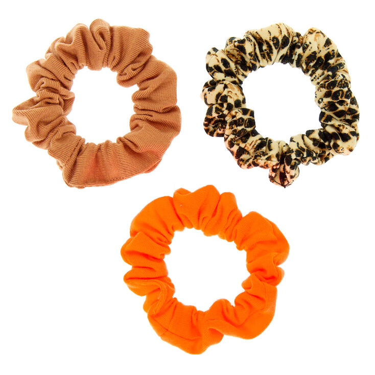 Small Neon Snakeskin Hair Scrunchies - 3 Pack,