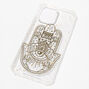 Gold Hamsa Hand Clear Phone Case - Fits iPhone&reg; 12 Pro Max,