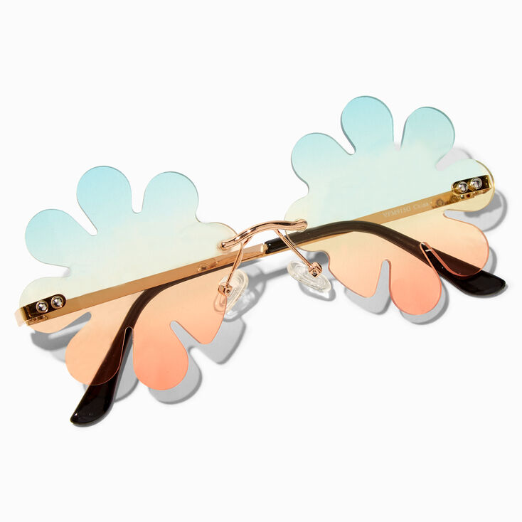 Rainbow Daisy Gold Sunglasses,