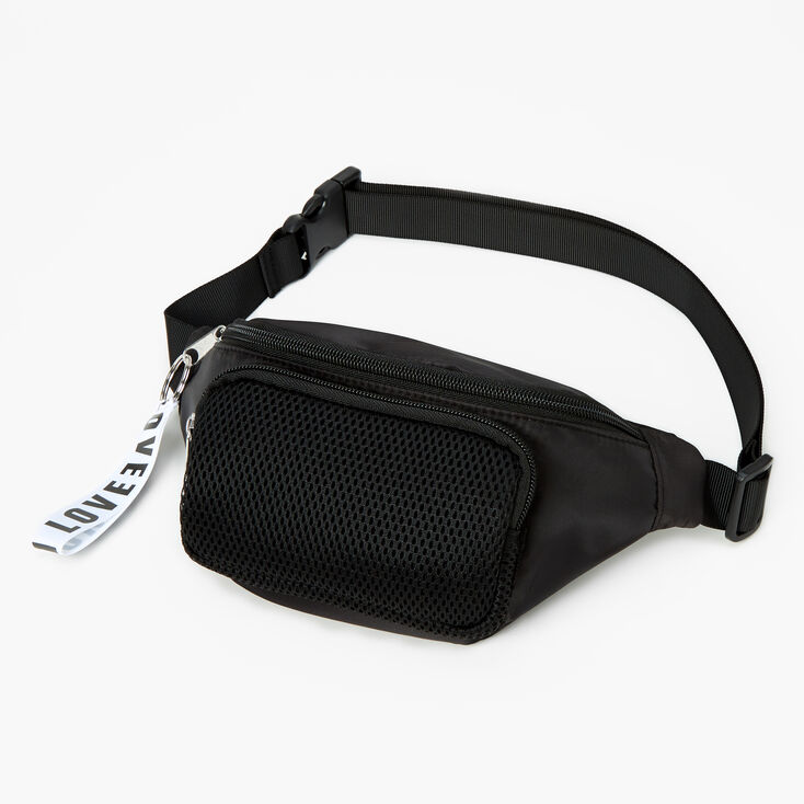 Solid Color Fanny Pack - Black,