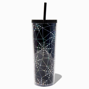 Holographic Spider Web Tumbler,