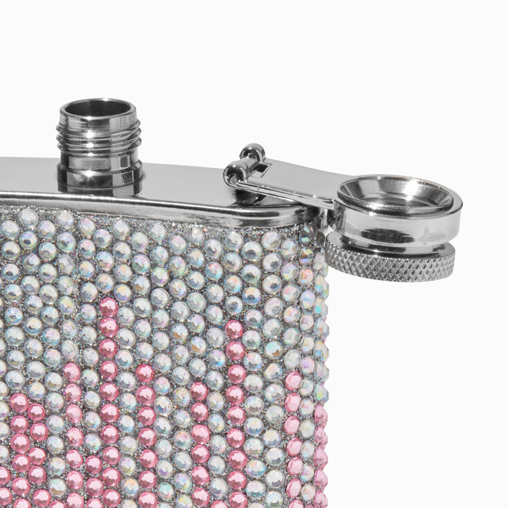 Pink Bling Embellished Flask,