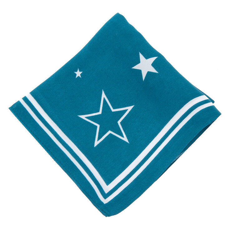Stars Fashion Neck Scarf - Teal,