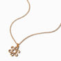 Icing Recycled Jewelry Gold-tone Daisy Outline Pendant Necklace,