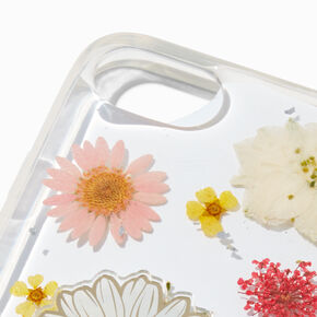 Daisy Ring Holder Pressed Flowers Phone Case - Fits iPhone&reg; 6/7/8/SE,