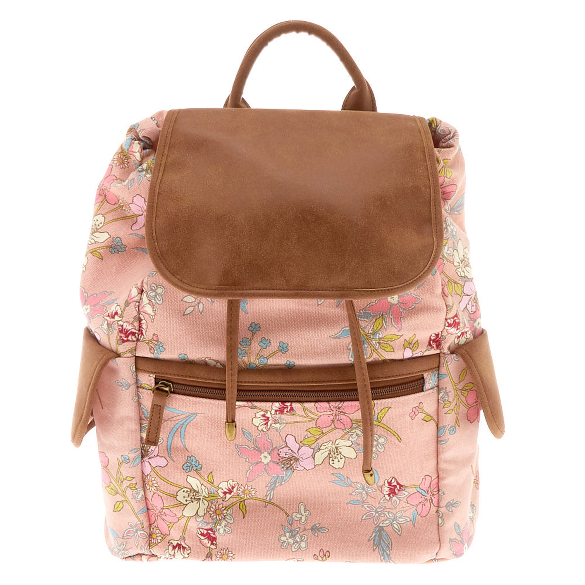 floral pink backpack