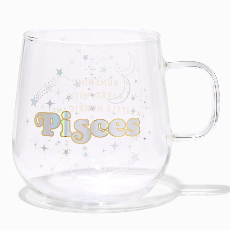 Zodiac Glass Mug - Pisces,