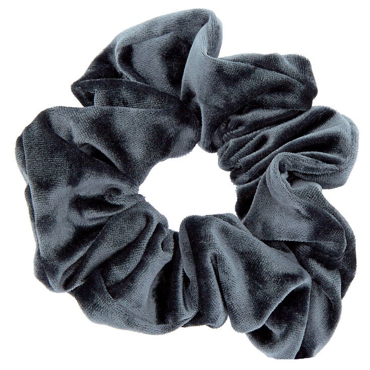 Velvet Hair Scrunchie - Slate Gray,