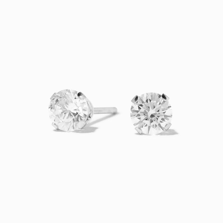 Sterling Silver Open Star Earrings,