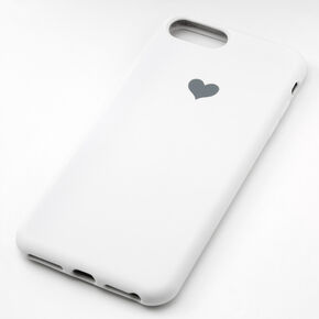 White Heart Phone Case - Fits iPhone 6/7/8 Plus,