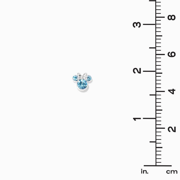 &copy;Disney Minnie Mouse Birthstone Sterling Silver Stud Earrings - March,
