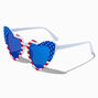 American Flag Heart-Shaped Sunglasses,