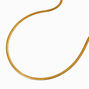 Gold-tone Stainless Steel 4MM Snake Chain Necklace,