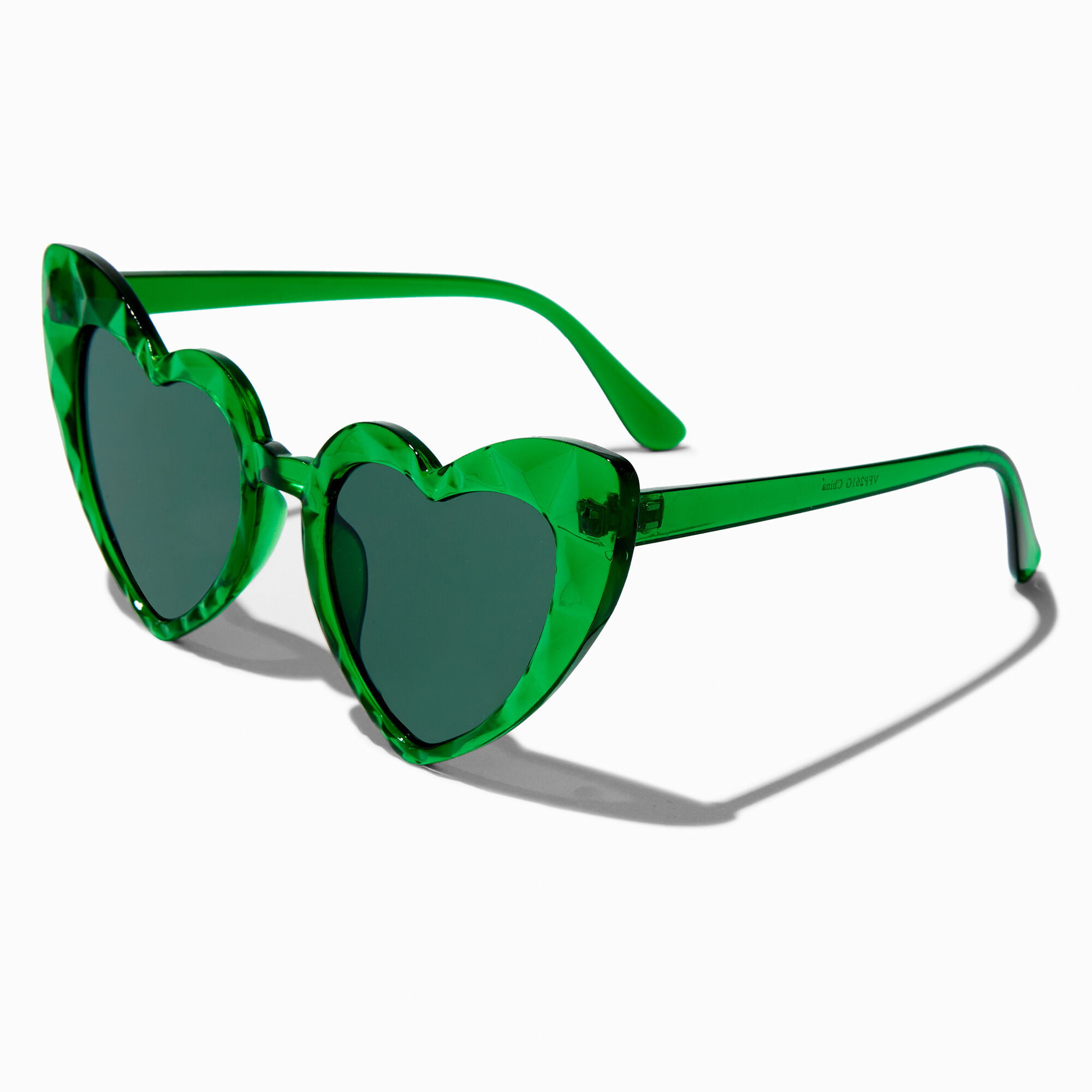 Green heart shaped sunglasses shop