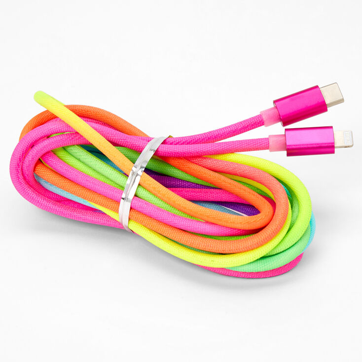 Rainbow USB-C 10FT Charging Cord,