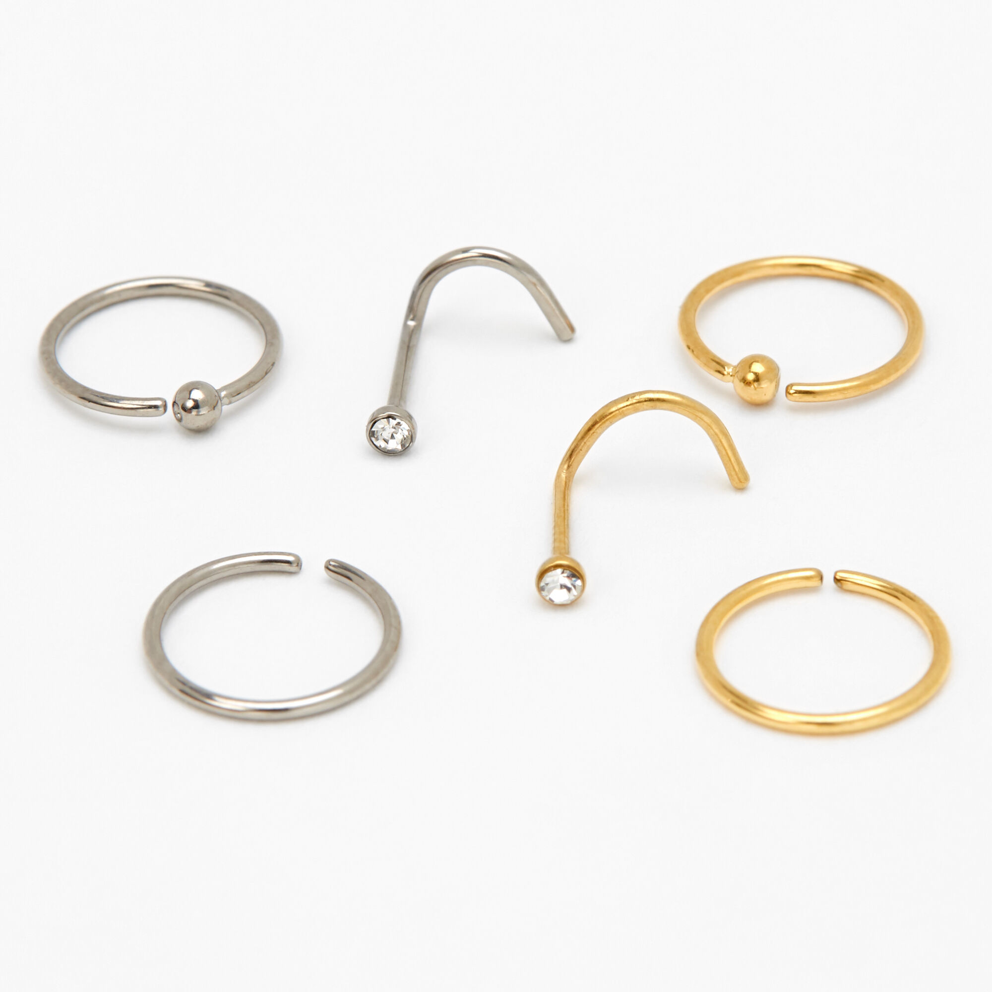 Titanium nose rings near me hot sale