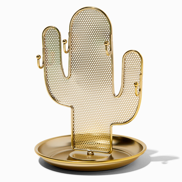 Gold Saguaro Cactus Jewelry Holder