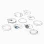Silver Mystical Chic Rings - 10 Pack,