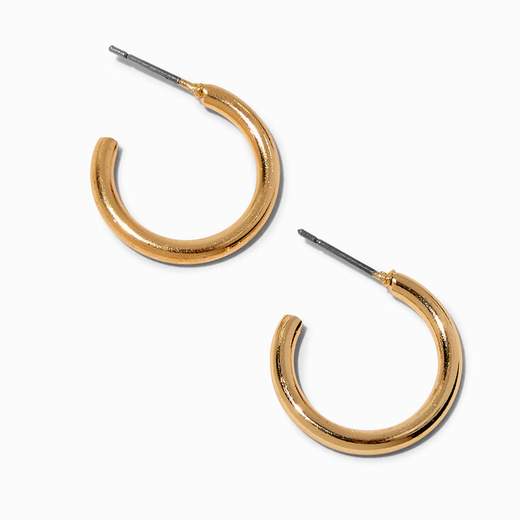 Gold-tone 20MM Tubular Hoop Earrings,