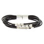 Silver Beaded Wrap Bracelet - Black,