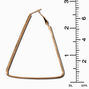 Gold-tone Crystal Geometric Hoop Earrings - 3 Pack,