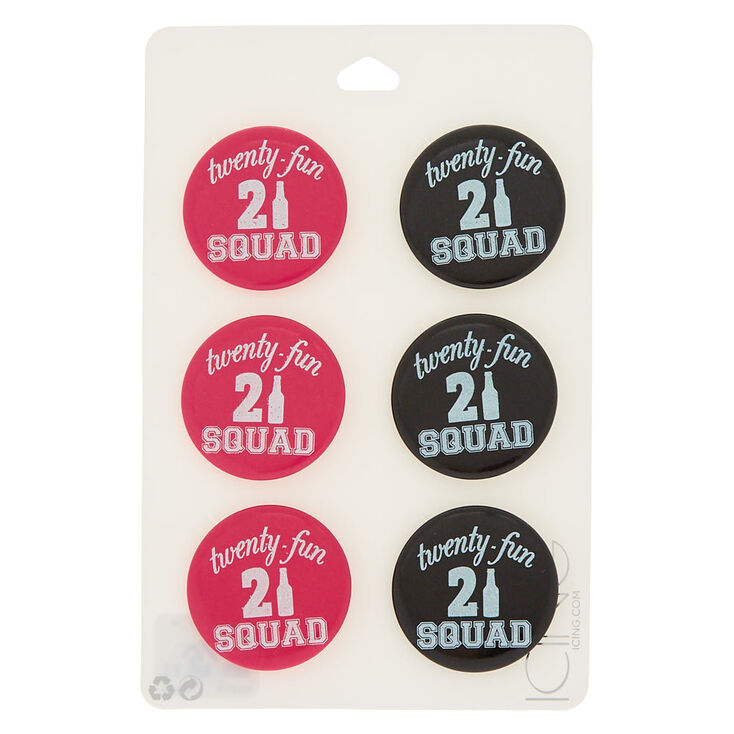Twenty-Fun Squad Buttons - 6 Pack,