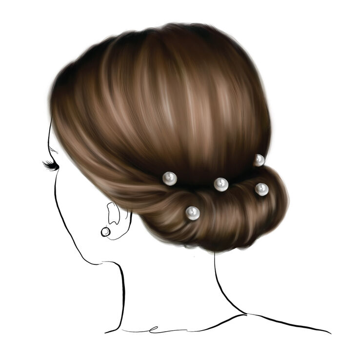 Chignon Pearl Updo Hair Tools Kit,