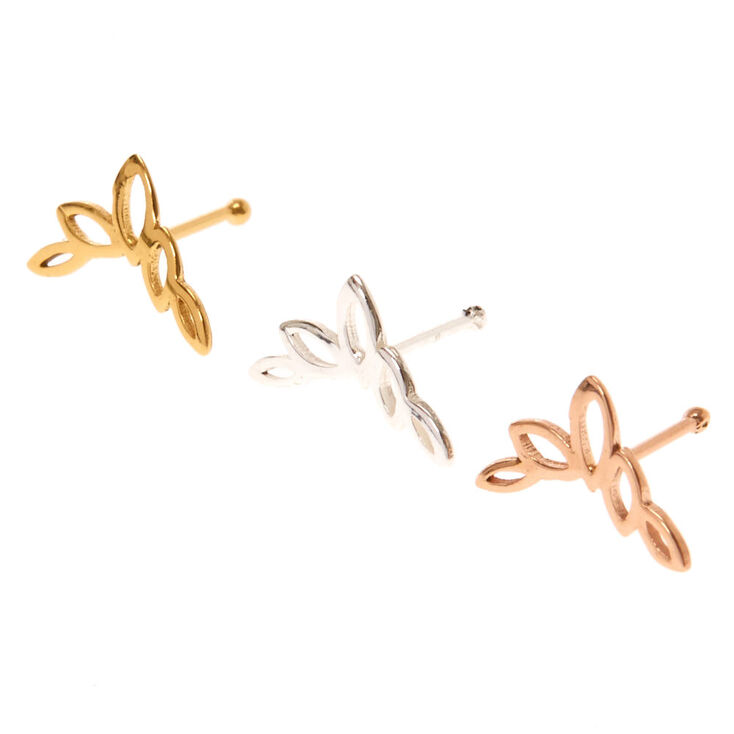 925 Sterling Silver Mixed Vine Cartilage Earrings,
