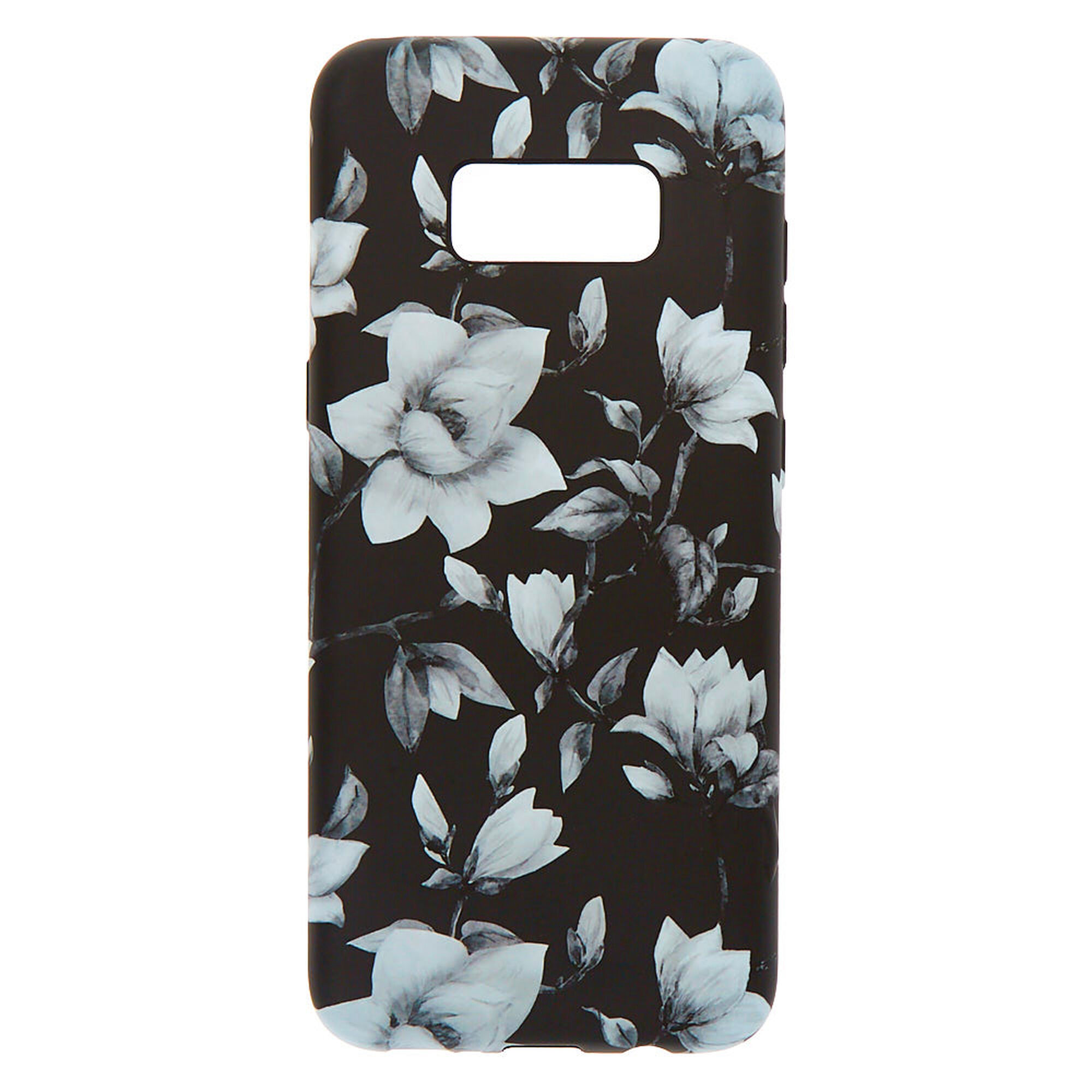 Black White Floral Phone Case Fits Samsung Galaxy S8 Icing Us