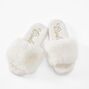 Bride Slipper Sandals - White, S/M,