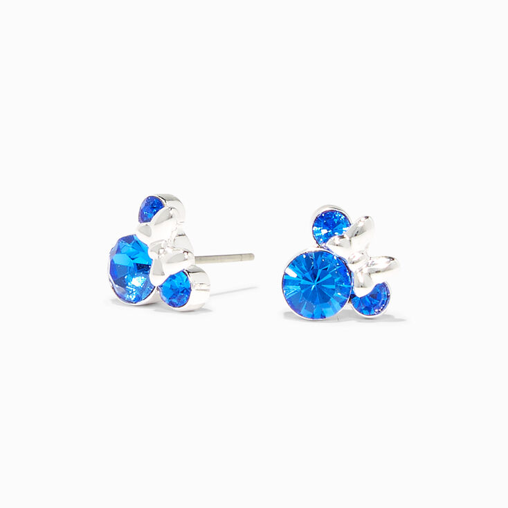&copy;Disney Minnie Mouse Birthstone Sterling Silver Stud Earrings - September,