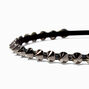 Hematite Spiked Thin Headband,