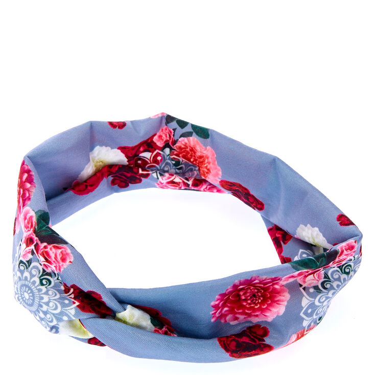 Mandala Roses Twisted Headwrap,