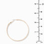 Gold-tone Hammered 60MM Hoop Earrings,