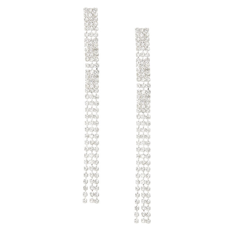 XL Crystal Fringe Earrings,