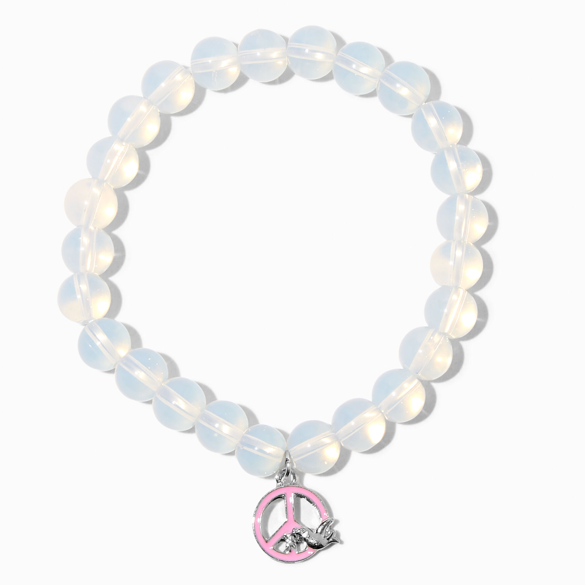 White Peace Stretch Bracelet Support SOS Children s Villages