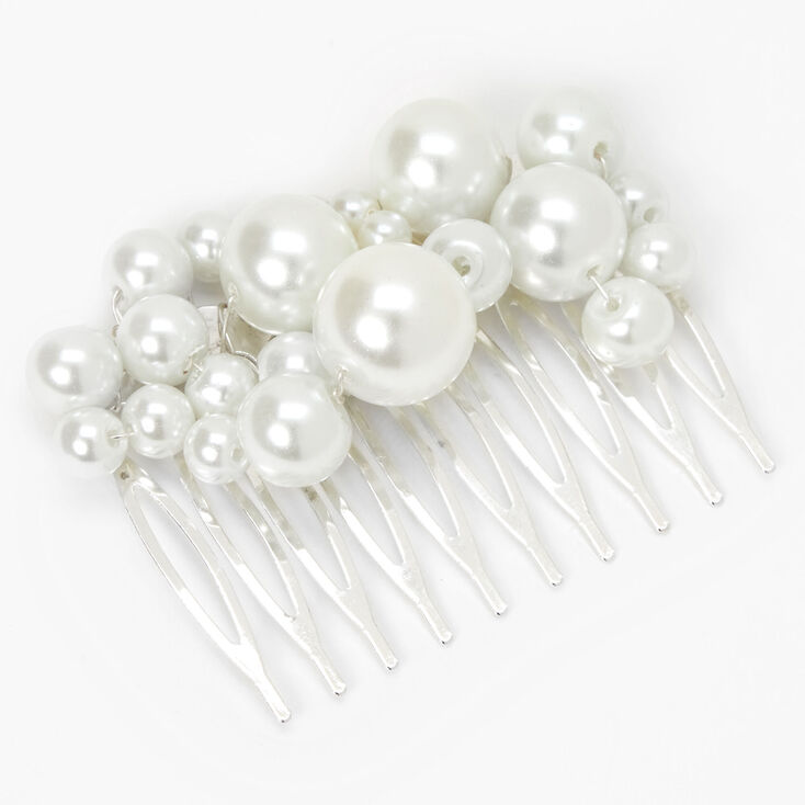 Bubble Pearl Cluster Hair Comb,