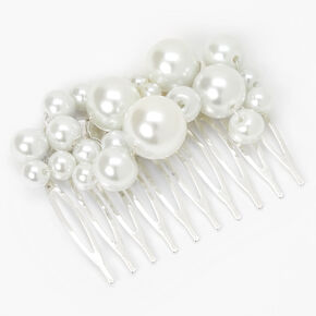 Bubble Pearl Cluster Hair Comb,
