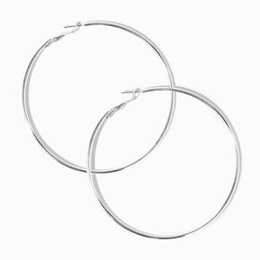 Silver 80MM Hoop Earrings,