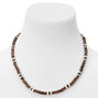 Brown and Black 8mm Beaded Necklace,