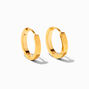 ICING Select 18k Yellow Gold Plated Titanium 12MM Clicker Hoop Earrings,