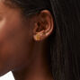 Sterling Silver Gingerbread Stud Earrings,