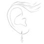 Silver Mixed Dangle Huggie Hoop Clip On Earrings - 3 Pack,