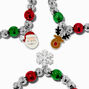 Christmas Jingle Bells Stretch Charm Bracelets - 3 Pack,
