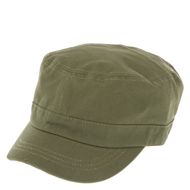 Dark Green Military Cap,