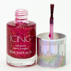 Liquid Gems Glitter Nail Polish - Hot Pink,