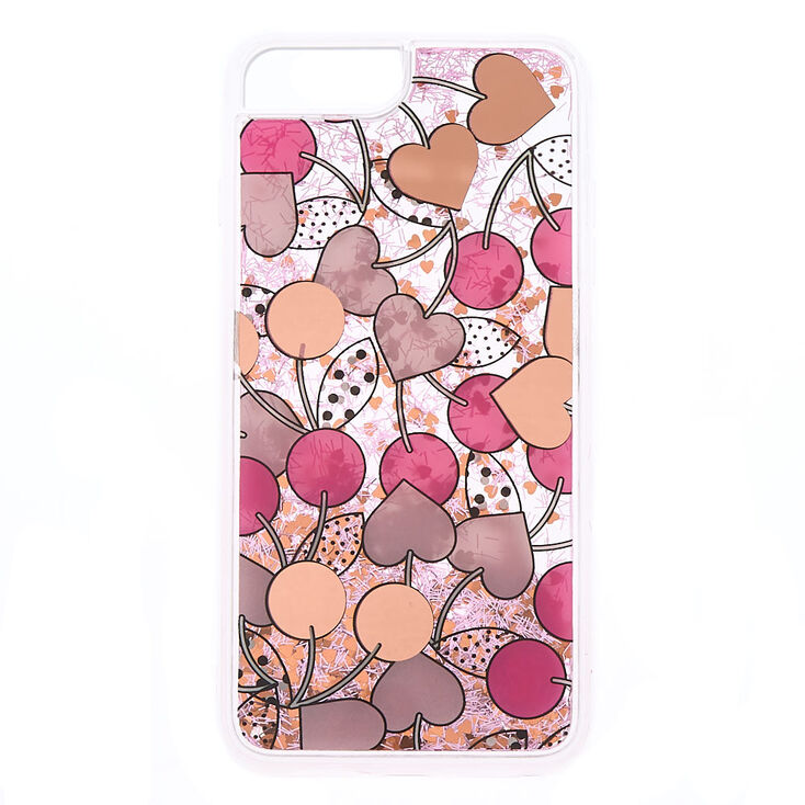 Cherry Heart Shaky Phone Case - Fits iPhone 6/7/8 Plus,